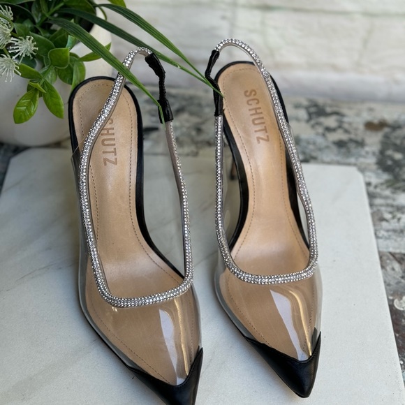 Schutz Audrey Slingback Pointed Toe Pump women size 6.5 - Picture 7 of 11